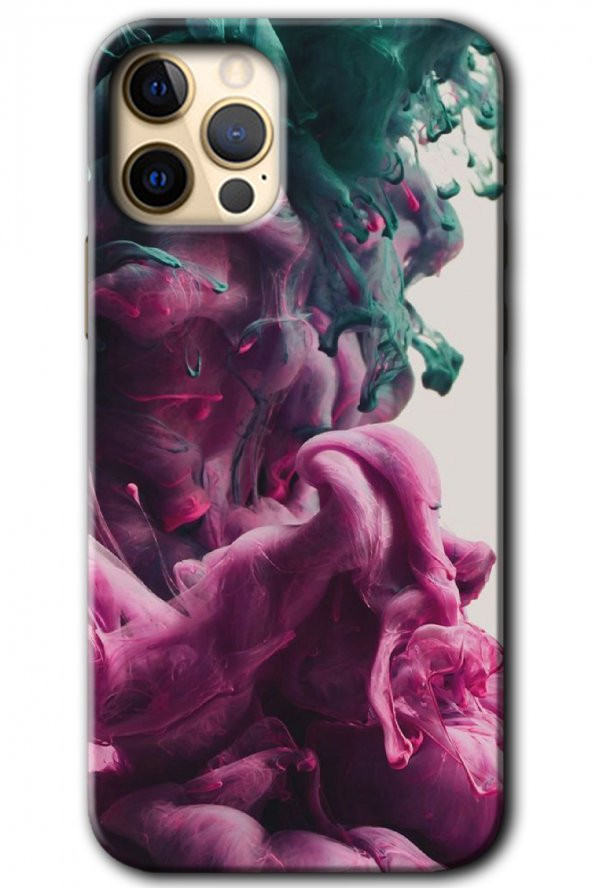 iPhone 12 Pro Max Kılıf HD Desen Baskılı Arka Kapak - Liquid Cloud