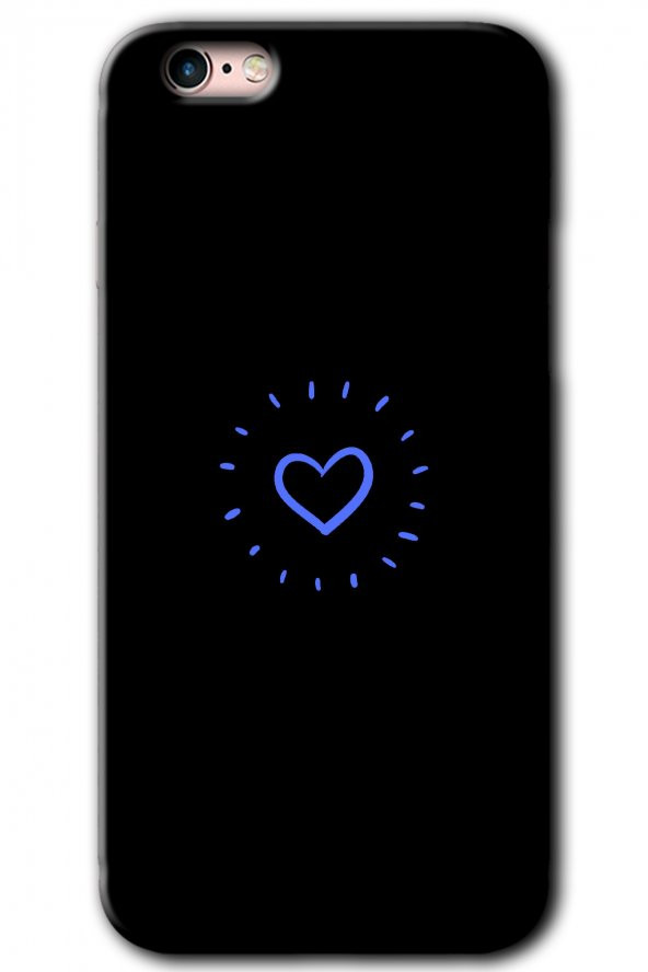 iPhone 6s Plus Kılıf HD Desen Baskılı Arka Kapak - Heart Strokes