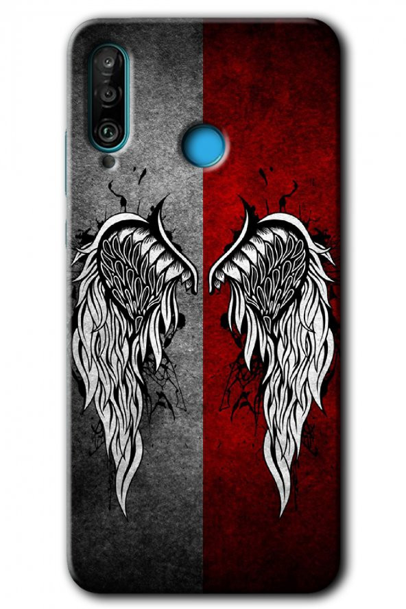 Huawei P30 Lite Kılıf HD Desen Baskılı Arka Kapak - Lucifer