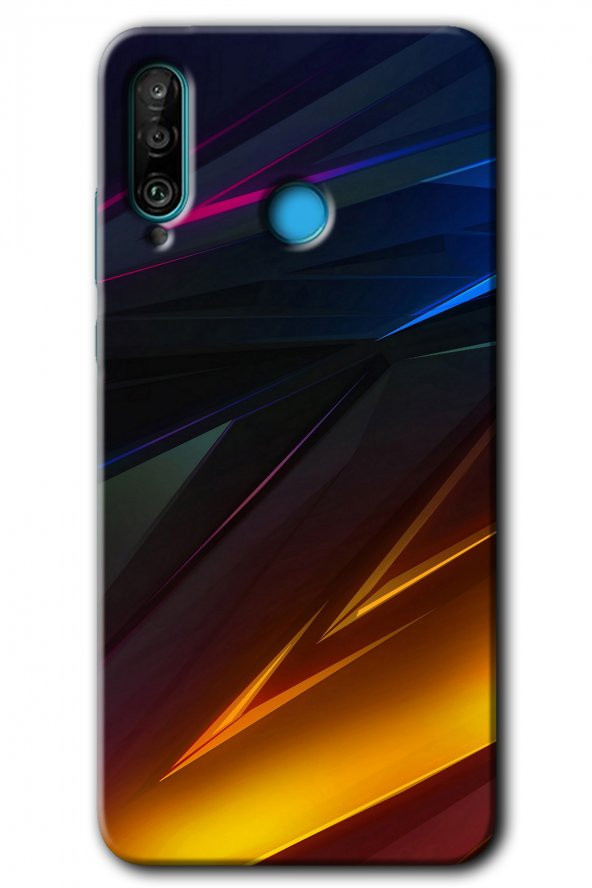 Huawei P30 Lite Kılıf HD Desen Baskılı Arka Kapak - Stranger Lines