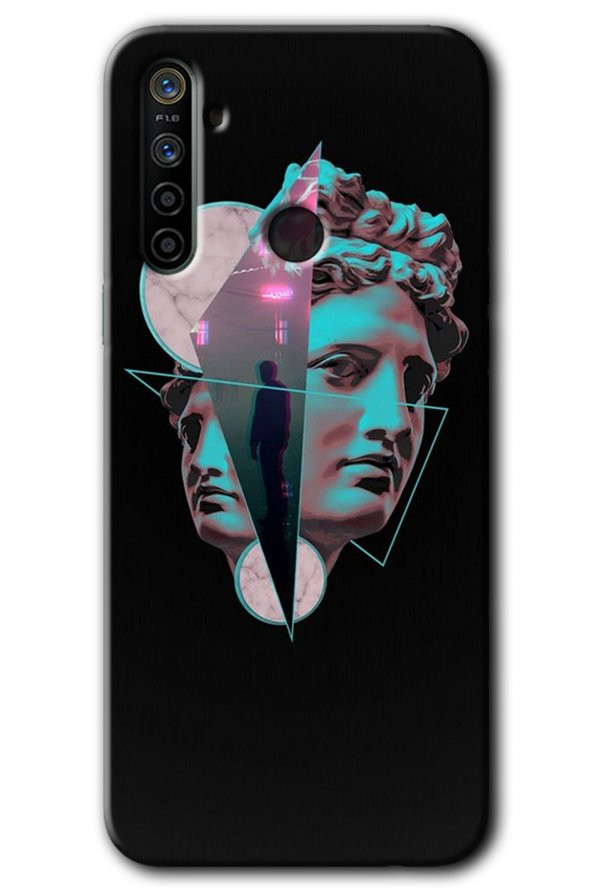 Realme 6i Kılıf HD Desen Baskılı Arka Kapak - Heykel