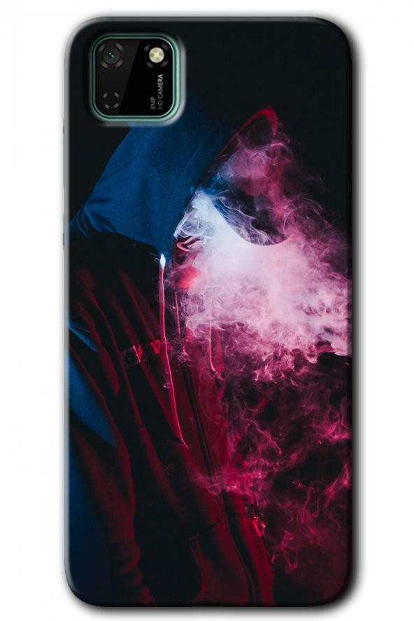 Huawei Y5P Kılıf HD Desen Baskılı Arka Kapak - Smoke-Man