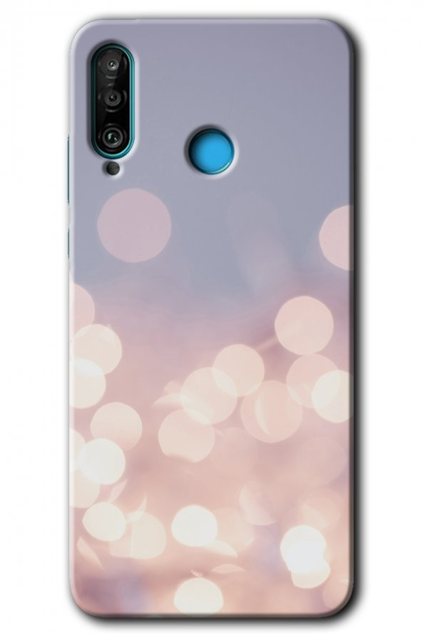Huawei P30 Lite Kılıf HD Desen Baskılı Arka Kapak - Blur Lights