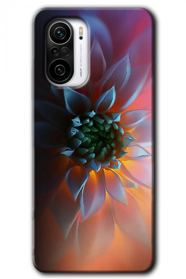 Redmi K40 Pro Kılıf HD Desen Baskılı Arka Kapak - Çiçek Motif