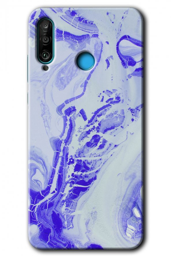 Huawei P30 Lite Kılıf HD Desen Baskılı Arka Kapak - Cranny Liquid Wall