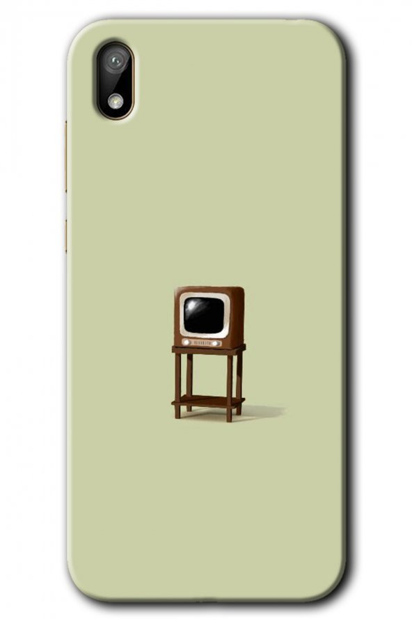 Huawei Y5 2019 Kılıf HD Desen Baskılı Arka Kapak - Retro-TV
