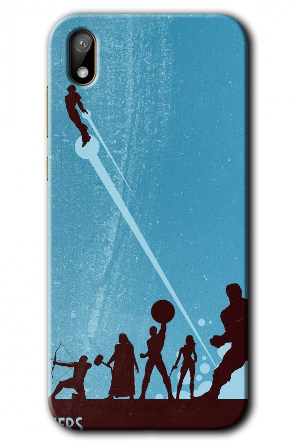 Huawei Y5 2019 Kılıf HD Desen Baskılı Arka Kapak - Avengers Team - 1