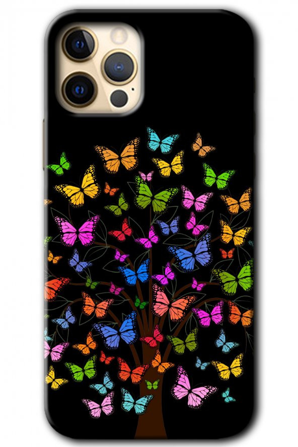 iPhone 12 Pro Max Kılıf HD Desen Baskılı Arka Kapak - Cacti Prairies