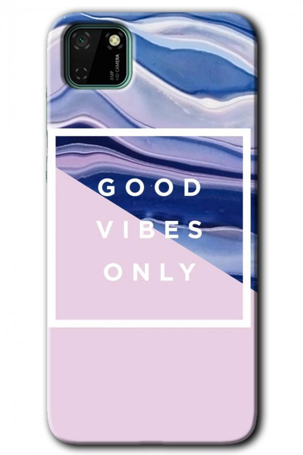 Huawei Y5P Kılıf HD Desen Baskılı Arka Kapak - Good Vibes