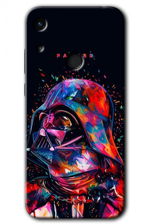 Huawei Y6s Kılıf HD Desen Baskılı Arka Kapak - Father Vader - 1
