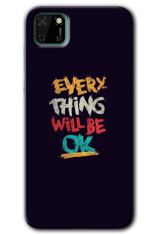 Huawei Y5P Kılıf HD Desen Baskılı Arka Kapak - Everything
