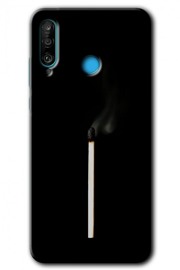 Huawei P30 Lite Kılıf HD Desen Baskılı Arka Kapak - Sönmüş Kibrit