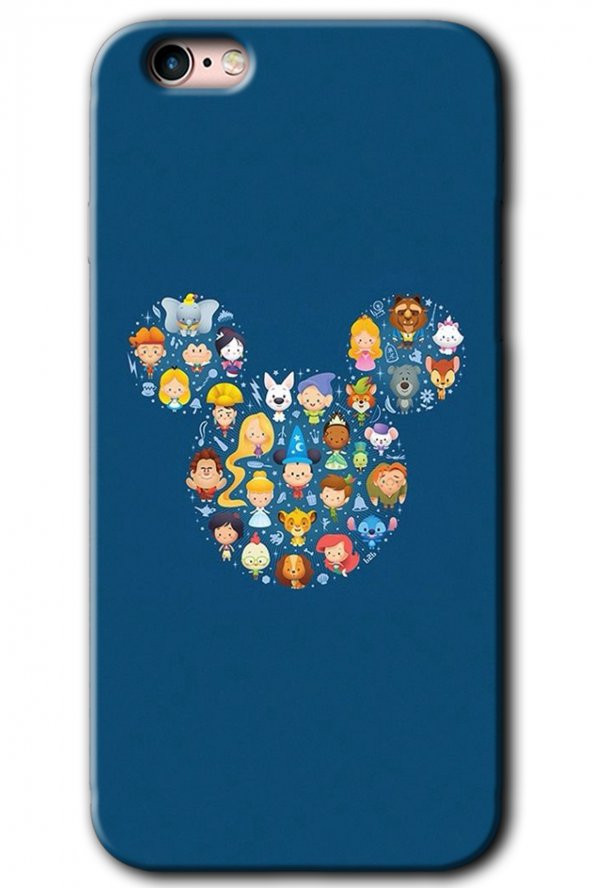 iPhone 6s Plus Kılıf HD Desen Baskılı Arka Kapak - Mickey