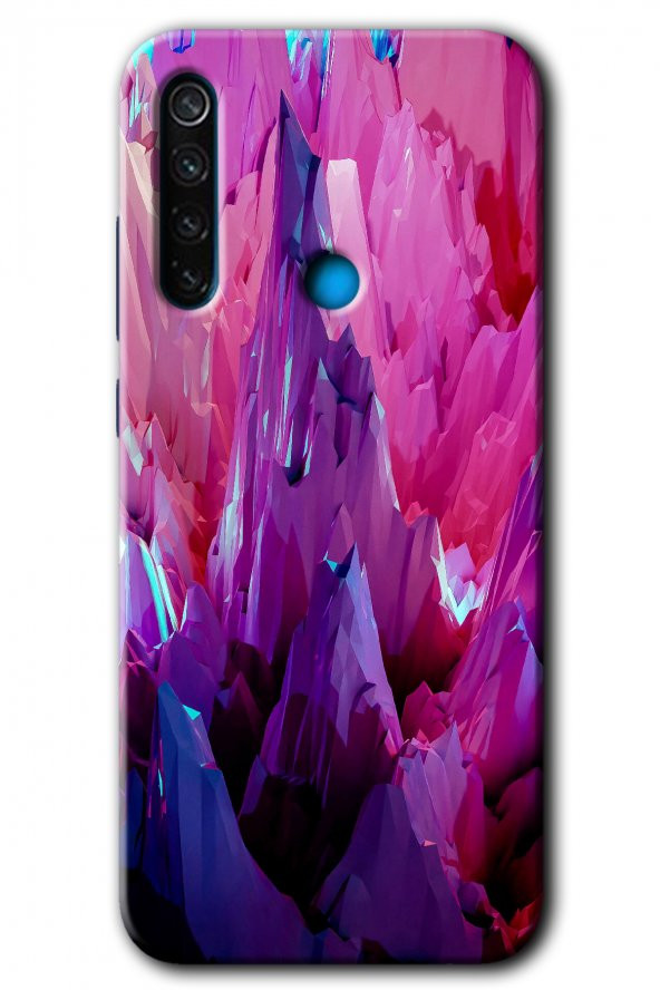 Redmi Note 8T Kılıf HD Desen Baskılı Arka Kapak - Abstraction Sharp - 1