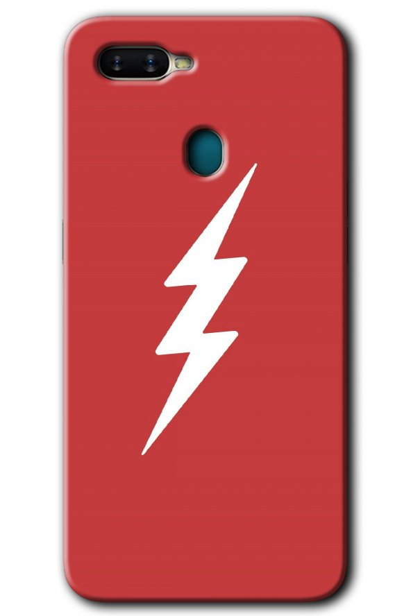 Oppo A5s Kılıf HD Desen Baskılı Arka Kapak - Flash Logo