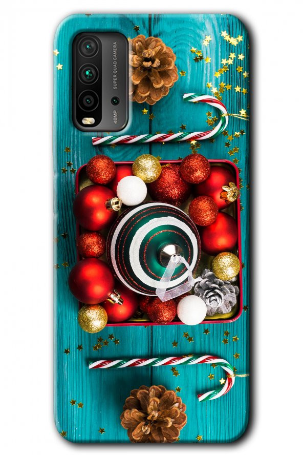 Poco M3 Kılıf HD Desen Baskılı Arka Kapak - Christmas - 1