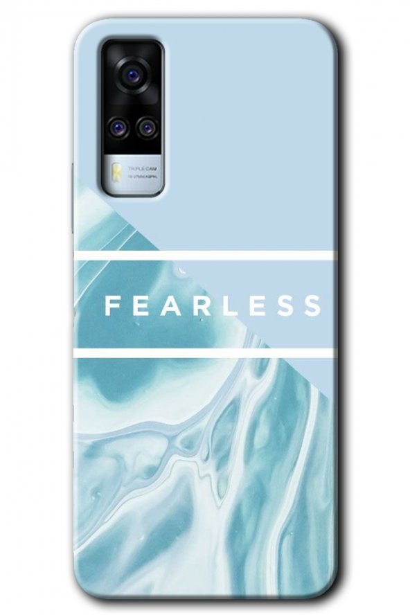 Vivo Y51 Kılıf HD Desen Baskılı Arka Kapak - Fearless - 1