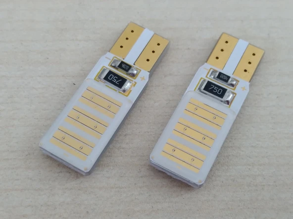 T10 DİPSİZ LED AMPUL (ANGEL) KIRMIZI 12V (2ADET FİYATI) T10 PARK, SİNYAL, PLAKA AMPULU - 4