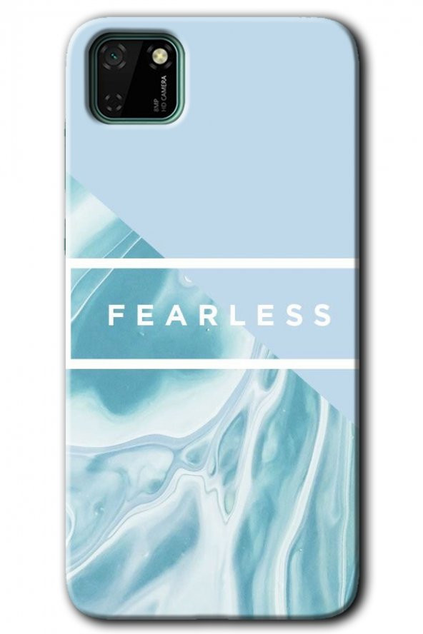 Huawei Y5P Kılıf HD Desen Baskılı Arka Kapak - Fearless - 1