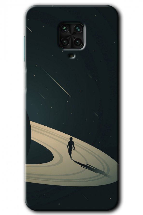 Redmi Note 9s Kılıf HD Desen Baskılı Arka Kapak - Space Planet