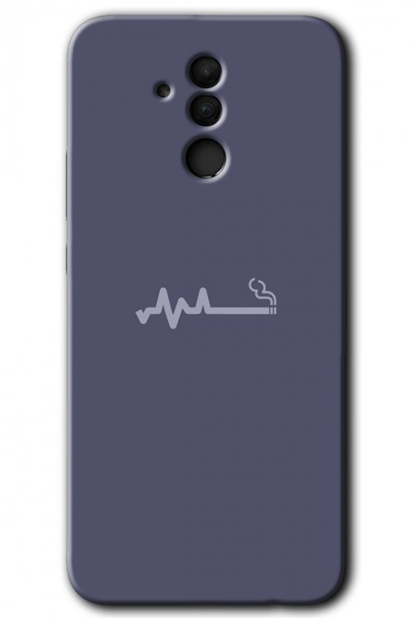 Huawei Mate 20 Lite Kılıf HD Desen Baskılı Arka Kapak - Sigara Zararlıdır