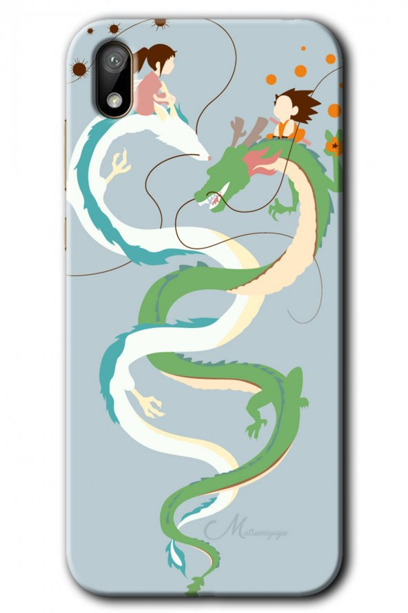 Huawei Y5 2019 Kılıf HD Desen Baskılı Arka Kapak - Snake Friendship - 1