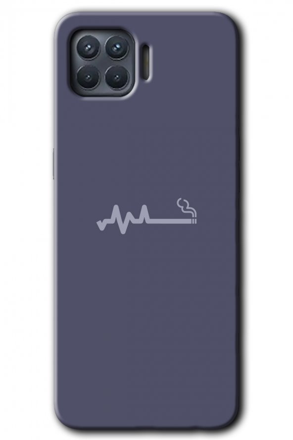 Oppo Reno 4 Lite Kılıf HD Desen Baskılı Arka Kapak - Sigara Zararlıdır