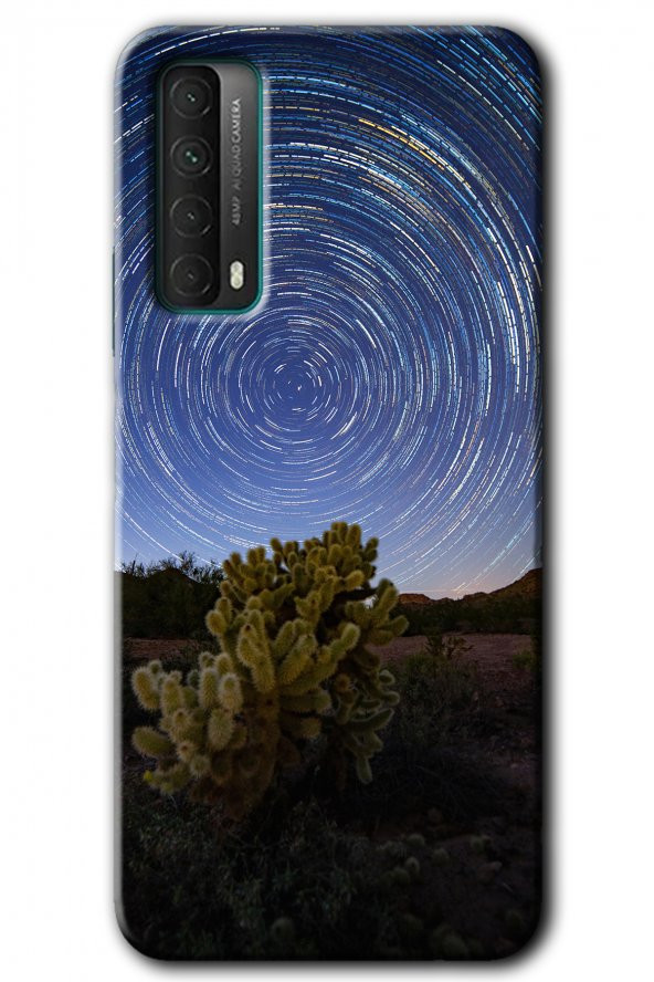 Huawei P Smart 2021 Kılıf HD Desen Baskılı Arka Kapak - Eclipse Sky