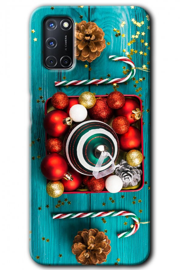 Oppo A52 Kılıf HD Desen Baskılı Arka Kapak - Christmas