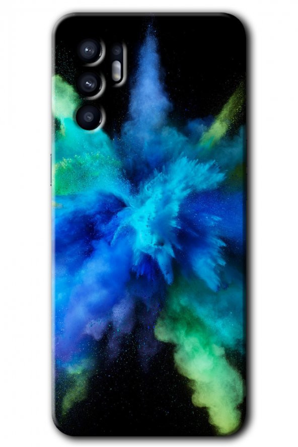 Oppo Reno 6 Kılıf HD Desen Baskılı Arka Kapak - Karışım 1 - 1