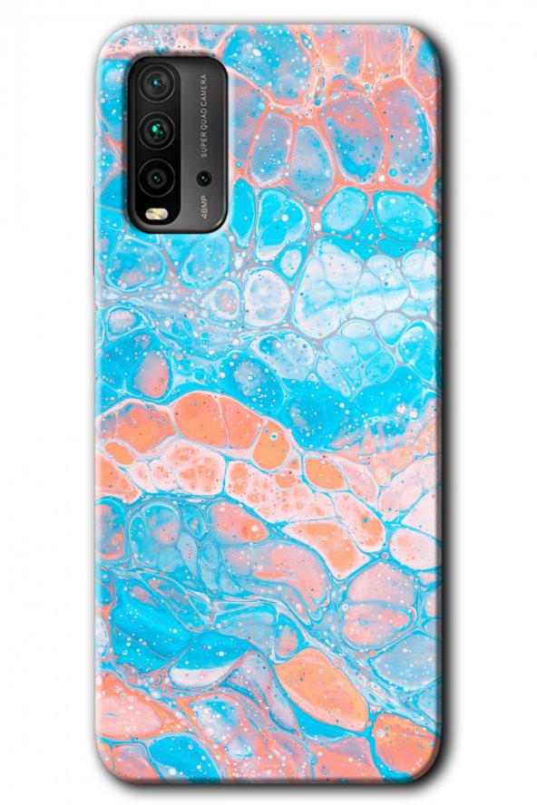 Poco M3 Kılıf HD Desen Baskılı Arka Kapak - Bubbles 1