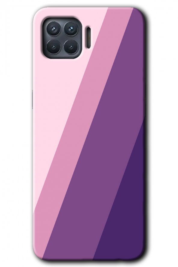 Oppo Reno 4 Lite Kılıf HD Desen Baskılı Arka Kapak - Oblique - 1