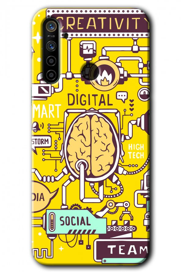 Realme 6i Kılıf HD Desen Baskılı Arka Kapak - Smart 2