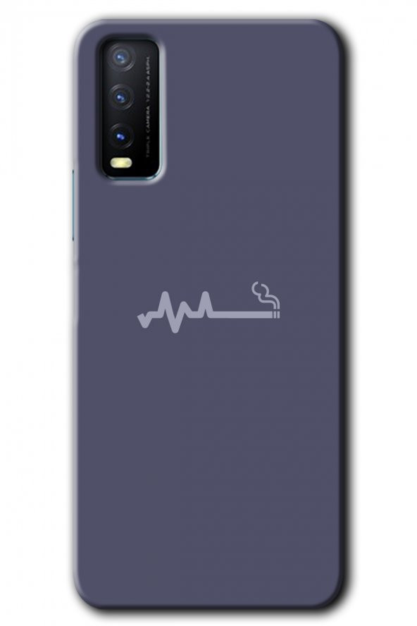 Vivo Y11s Kılıf HD Desen Baskılı Arka Kapak - Sigara Zararlıdır