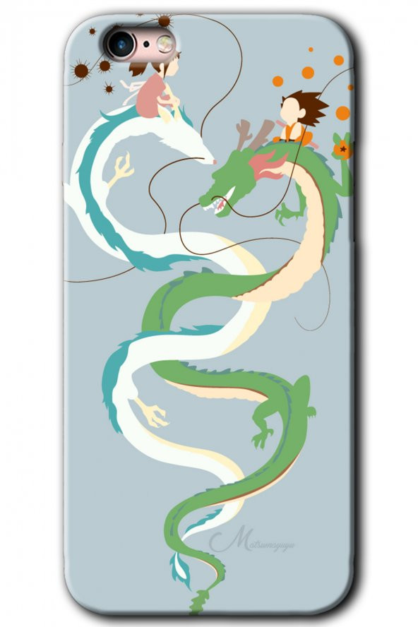 iPhone 6s Plus Kılıf HD Desen Baskılı Arka Kapak - Snake Friendship
