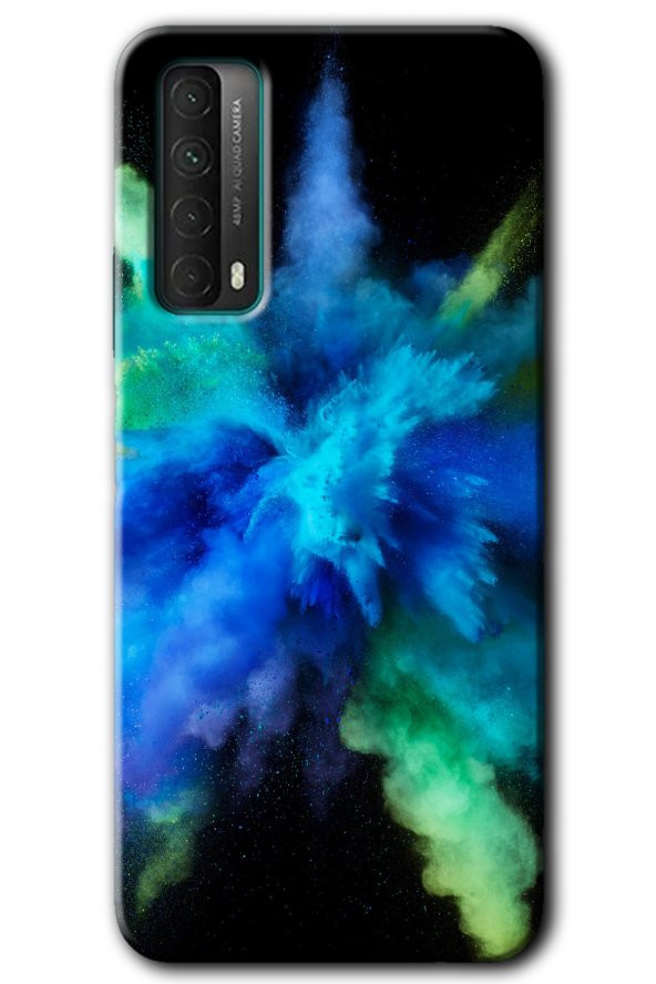 Huawei P Smart 2021 Kılıf HD Desen Baskılı Arka Kapak - Karışım 1