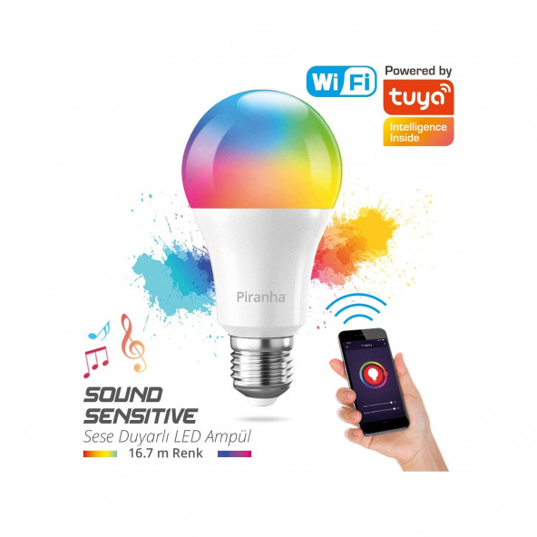 Piranha 21110 Rgb Akıllı LED Ampul - Sese Duyarlı