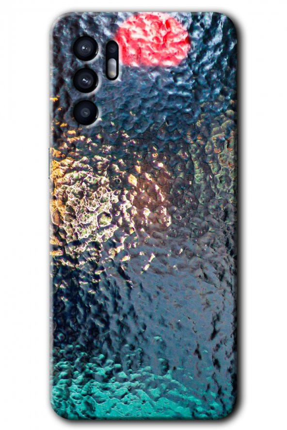 Oppo Reno 6 Kılıf HD Desen Baskılı Arka Kapak - Blur Cam