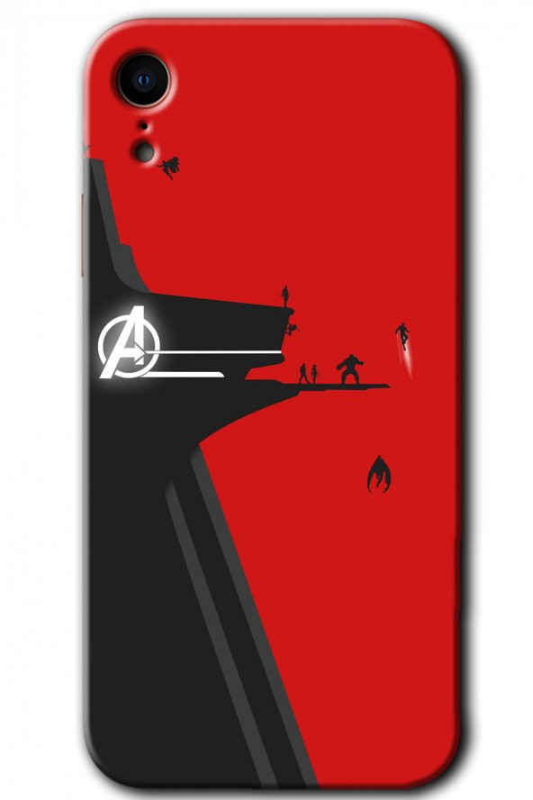 iPhone XR Kılıf HD Desen Baskılı Arka Kapak - Avengers Tower