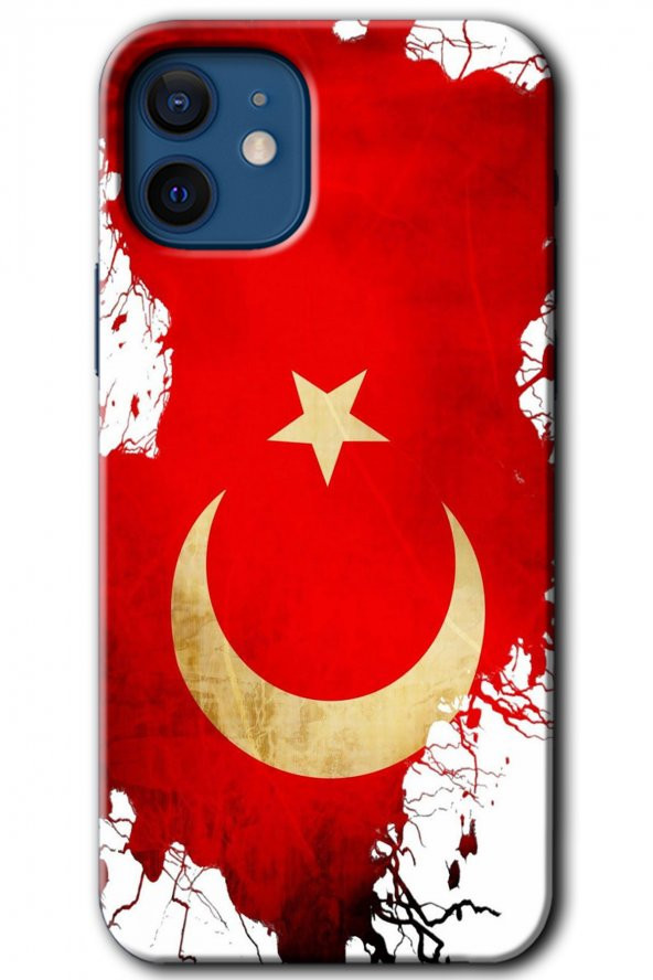 iPhone 12 Kılıf HD Desen Baskılı Arka Kapak - Türkiyem
