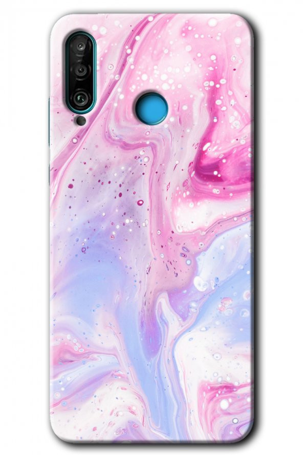 Huawei P30 Lite Kılıf HD Desen Baskılı Arka Kapak - Kabarmış Leke