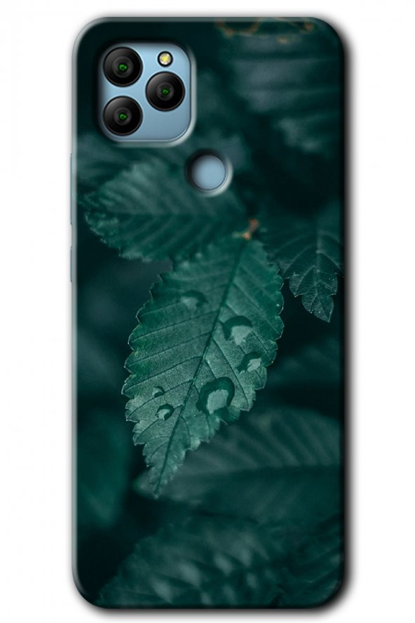 General Mobile GM 22 Kılıf HD Desen Baskılı Arka Kapak - Yağmurlu Yaprak