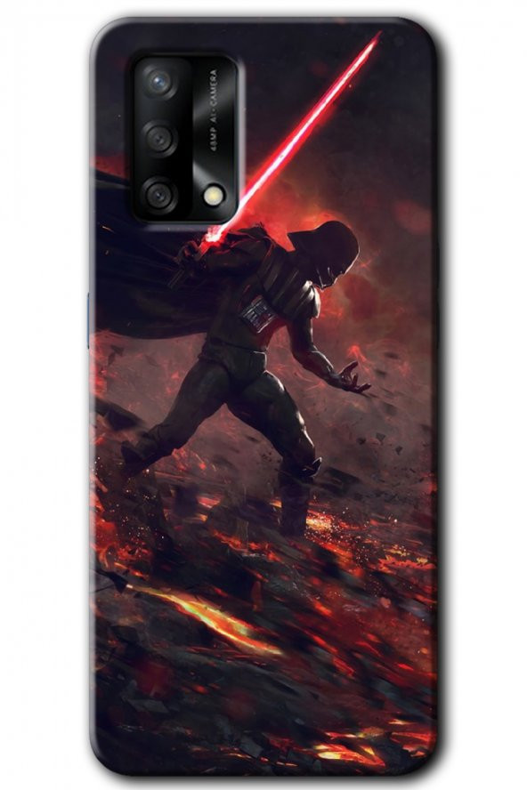 Oppo A54 Kılıf HD Desen Baskılı Arka Kapak - Darh Vader Wars