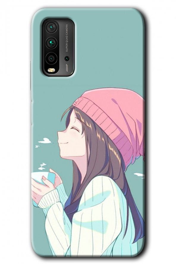 Poco M3 Kılıf HD Desen Baskılı Arka Kapak - Happy Girl