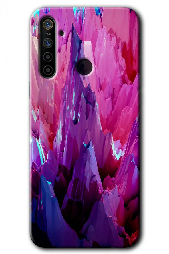 Realme 6i Kılıf HD Desen Baskılı Arka Kapak - Abstraction Sharp