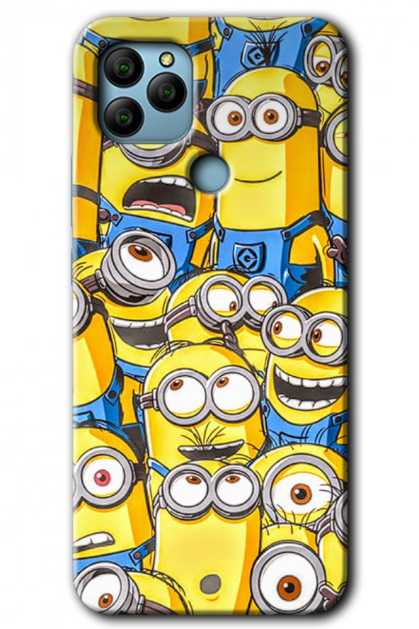 General Mobile GM 22 Plus Kılıf HD Desen Baskılı Arka Kapak - Minion Ordusu