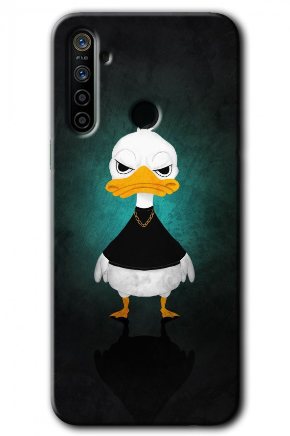 Realme 6i Kılıf HD Desen Baskılı Arka Kapak - Angry Duck