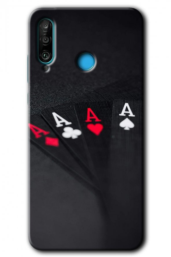 Huawei P30 Lite Kılıf HD Desen Baskılı Arka Kapak - Full As
