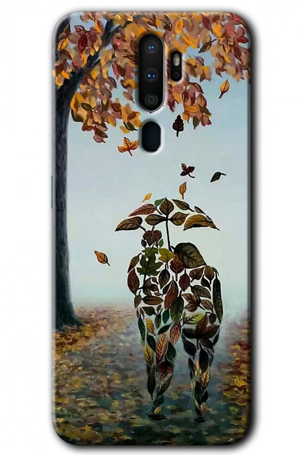 Oppo A5 2020 Kılıf HD Desen Baskılı Arka Kapak - Doğadan Aşk