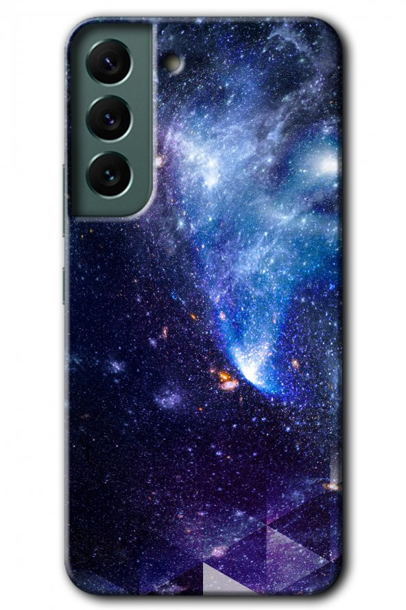 Galaxy S22 Plus Kılıf HD Desen Baskılı Arka Kapak - Galaksi